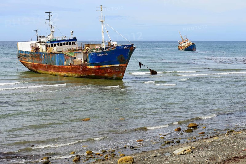 Shipwrecks on the beach