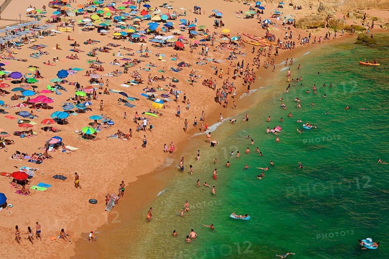 Busy beach