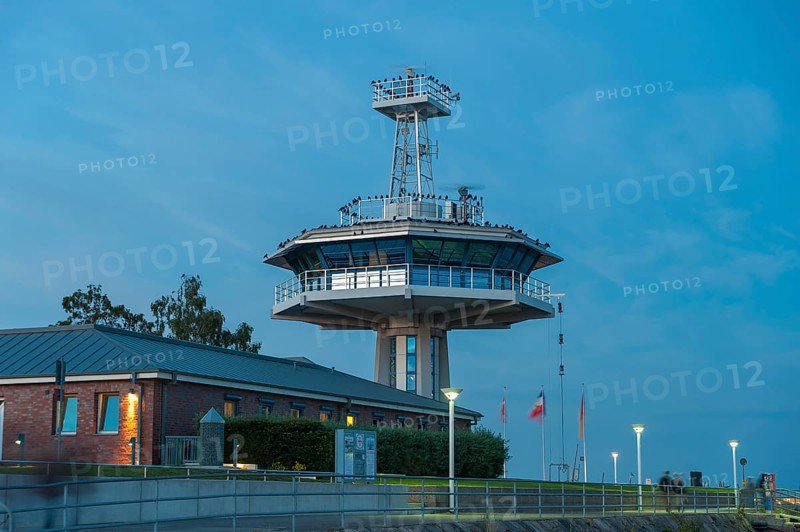 Control tower of the traffic centre at the mouth of the Trave