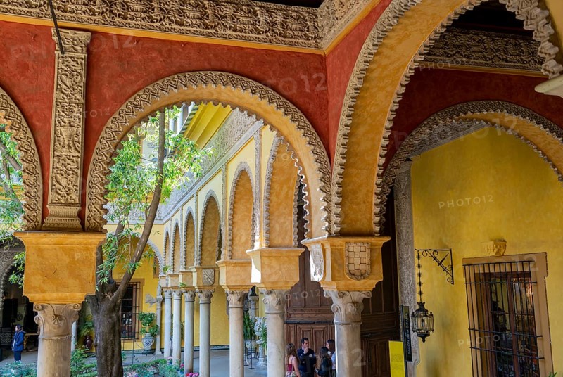 Courtyard with arcades