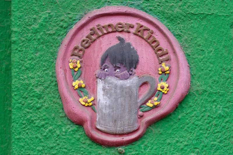 Logo on a bar wall of the Berliner Kindl from 1907