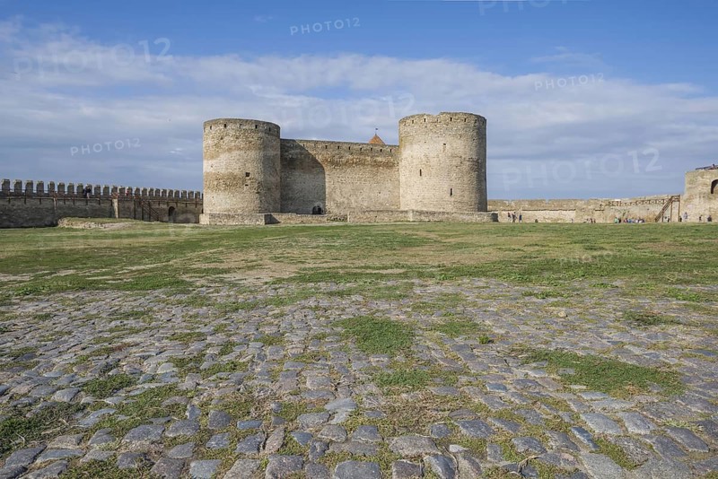 Defensive wall and tower of Fortress Akkerman or White Rock fortress