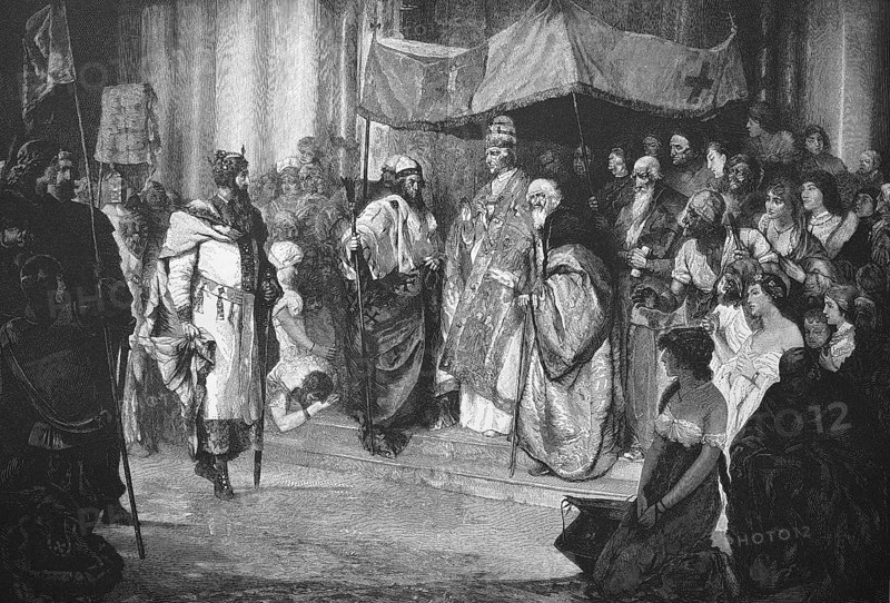 Meeting of Emperor Frederick Barbarossa and Alexander Alexander III