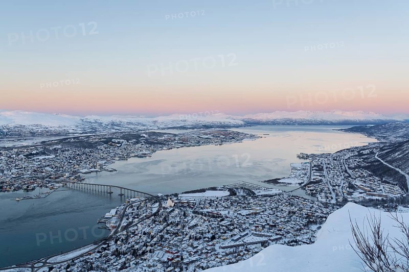 Tromso town in winter