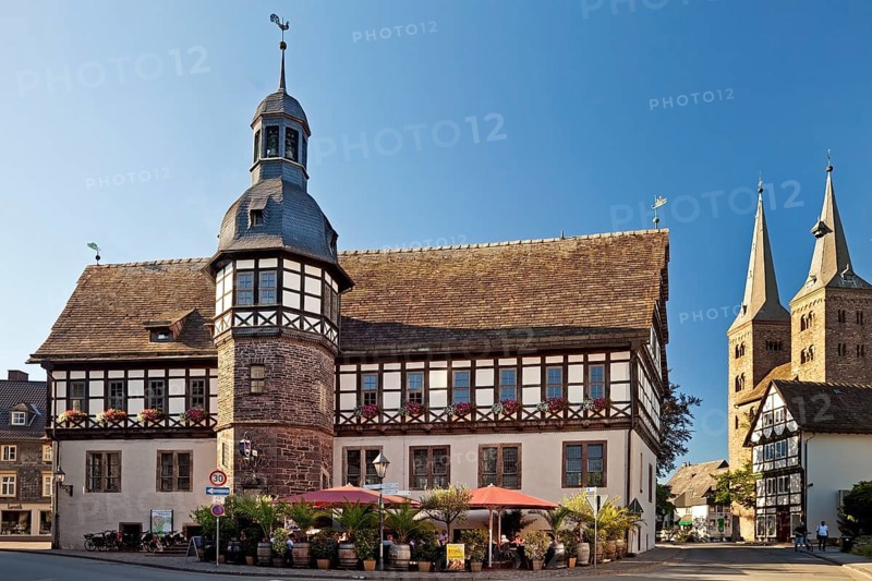 Historic Town Hall with St. Kiliani church