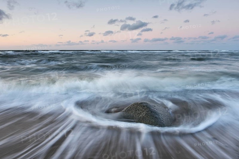 Large stone on the beach