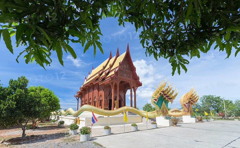 Teak wood temple Wat Ao Noi