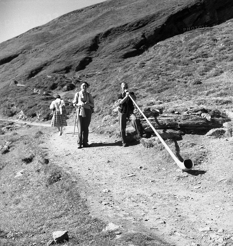 Alphorn blowers ca. 1950