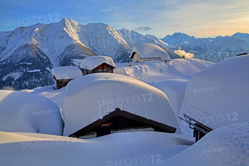 Maria zum Schnee chapel in the snow in the centre of the village