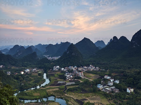 Dusk over the Li River