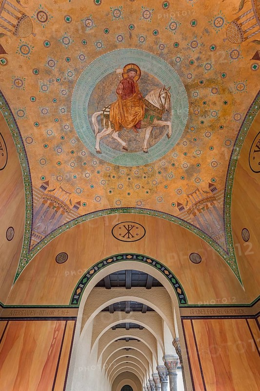 Frescoes in the arcades
