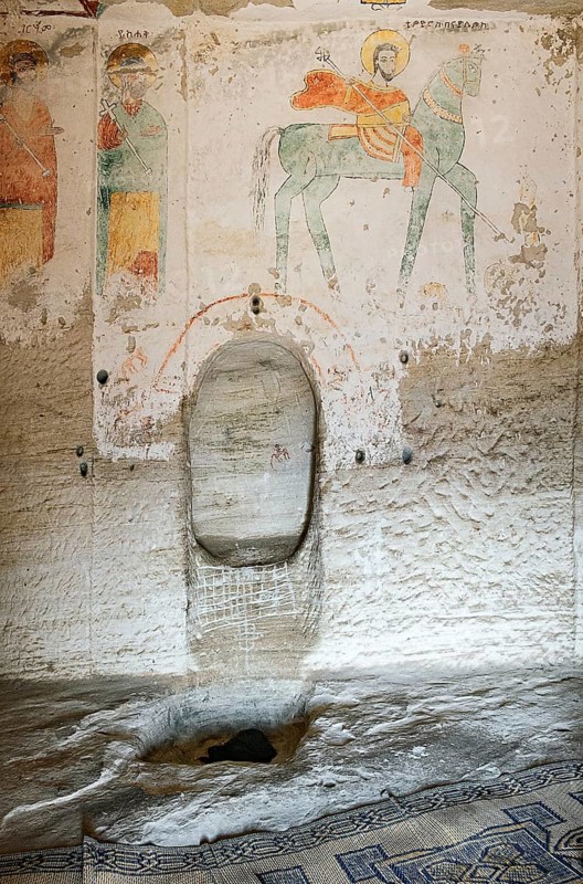 Prayer niche with fresco