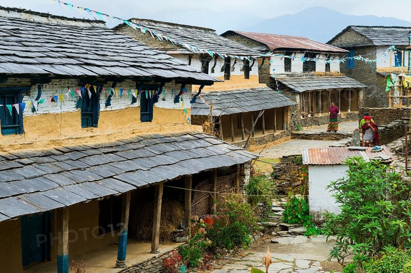 Dhampus Mountain village