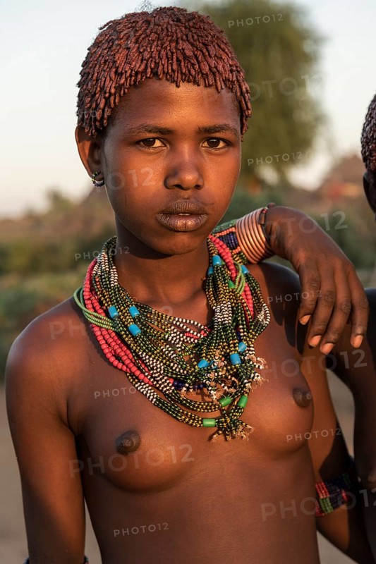 Young girl with necklace