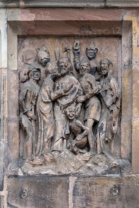 Relief of the Judas kiss