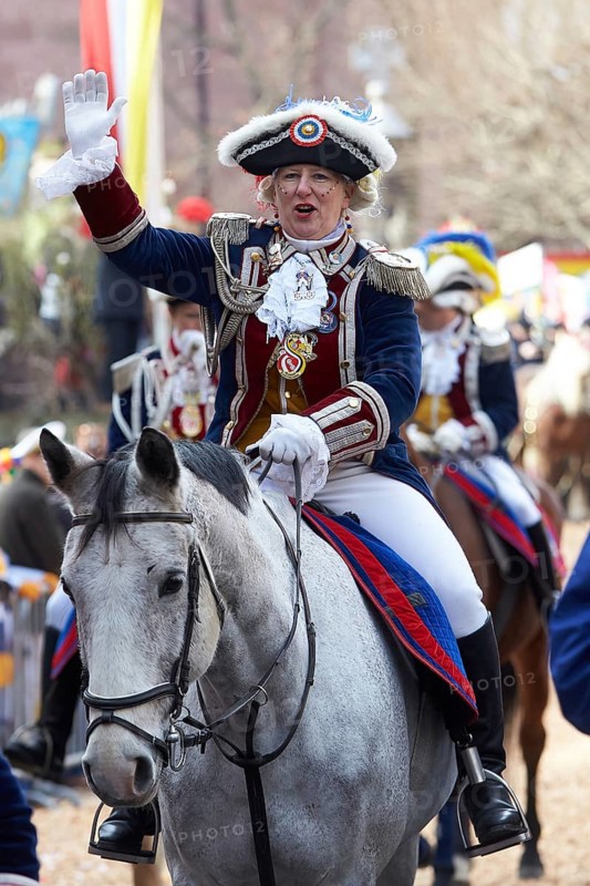 Guard on horse on Carnival Monday procession