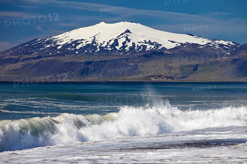 Beach with surf