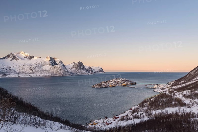 View of the fishing village Husoy
