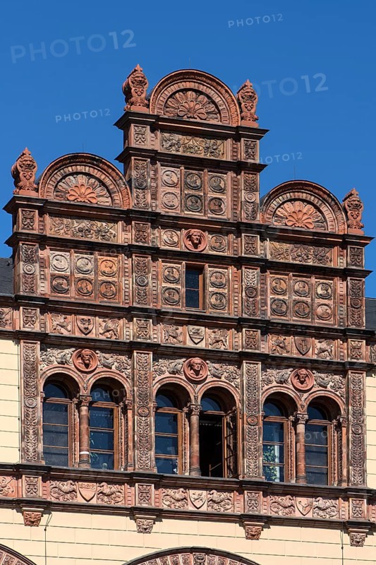 Terracotta facade at Schwerin Castle
