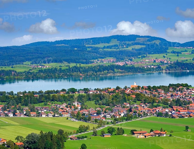 Waltenhofen and Schwangau with Forggensee