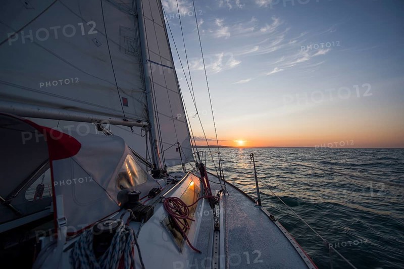 Sailing at sunrise