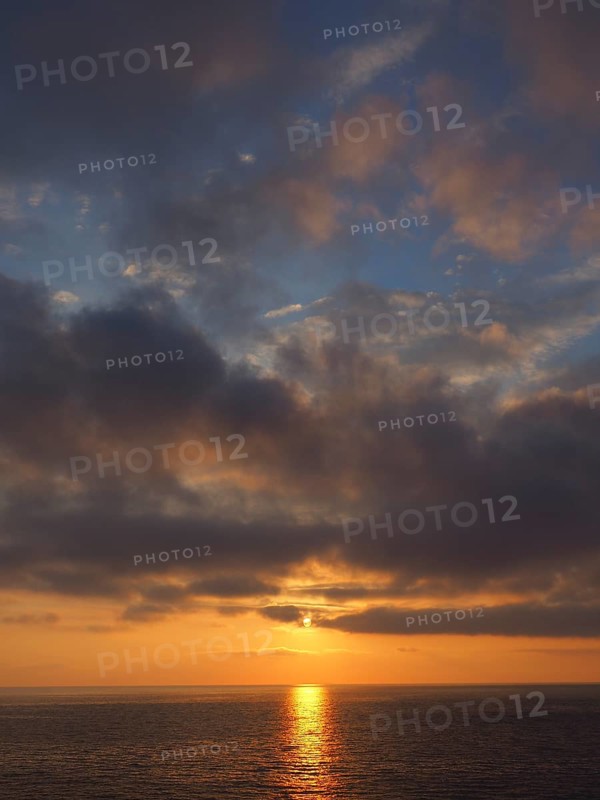 Sunset over the sea