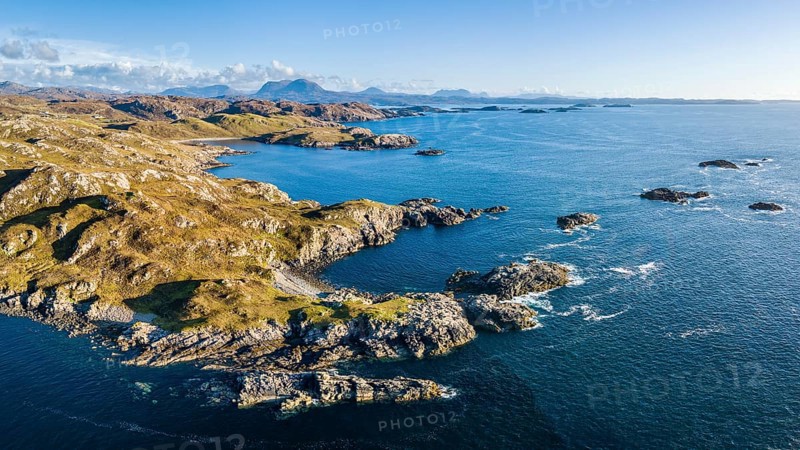Rugged coastline along the North Coast 500