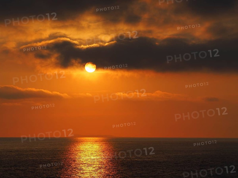Sunset over the sea