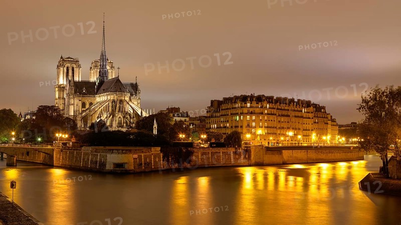 Notre Dame with river Seine