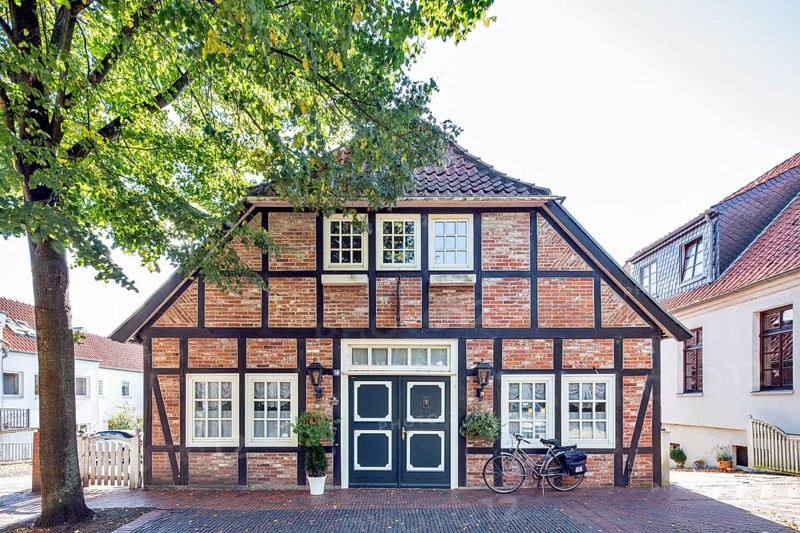 Half-timbered house in the historical town centre