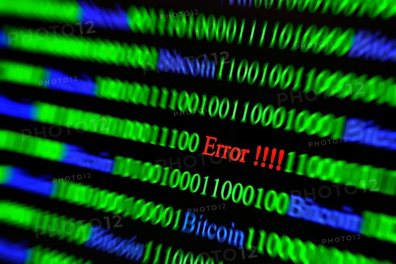 Binary code with Error lettering