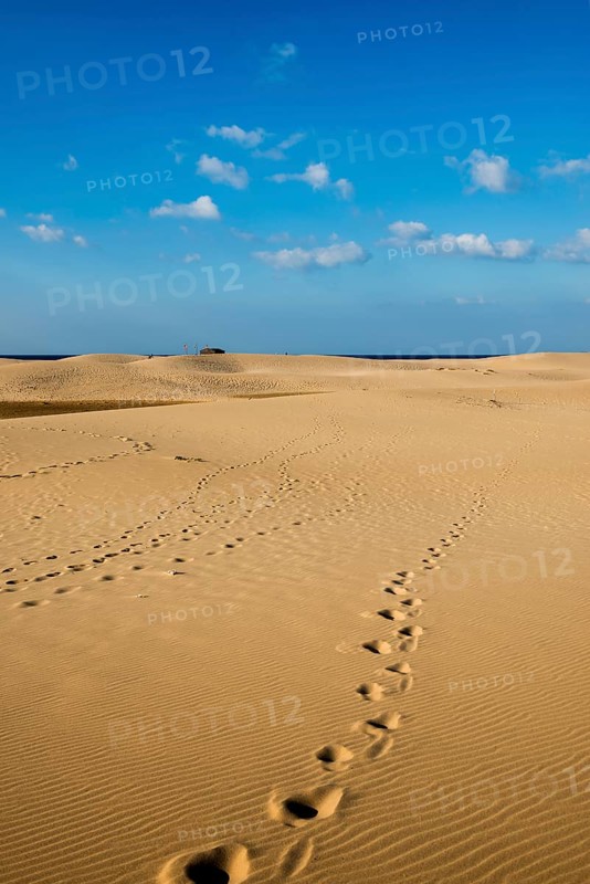 Sand dunes and blue sky
