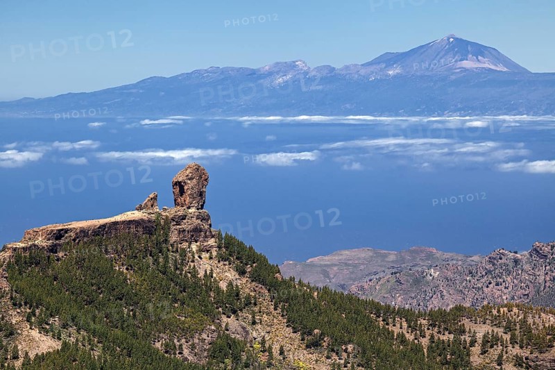 View from the Pico de las Nieves to the west of Gran Canaria