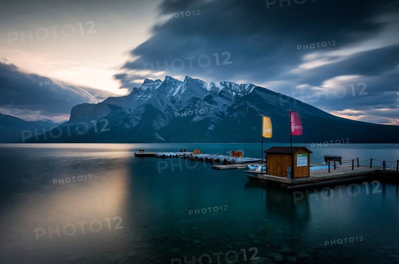 Boathouse on Lake Minnewanka