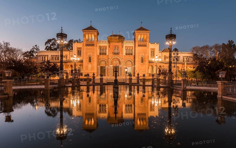 Art Museum reflected in a fountain