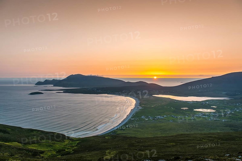 View of the Bay of Keel at sunset