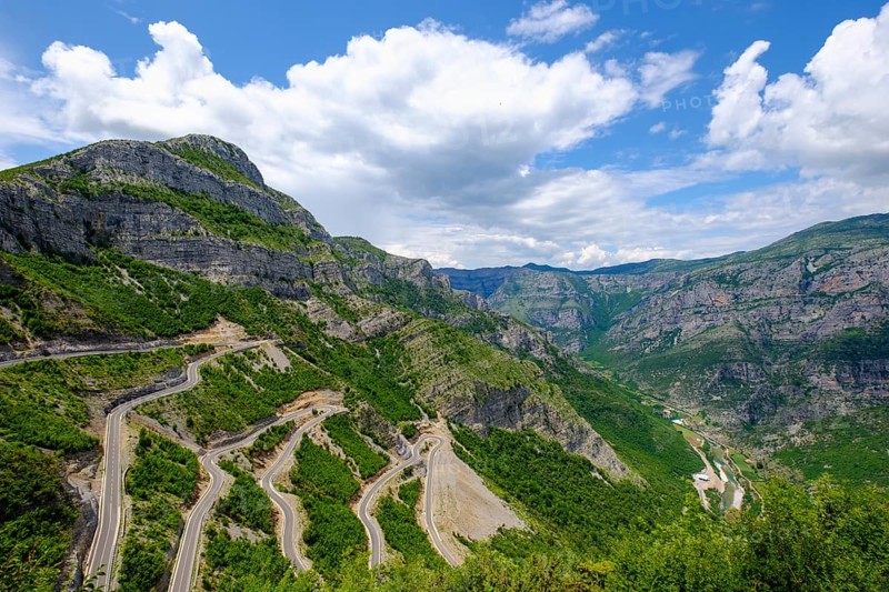 Serpentines of a mountain road