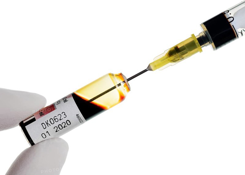 Vial and syringe