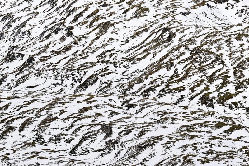 Snowy mountainside