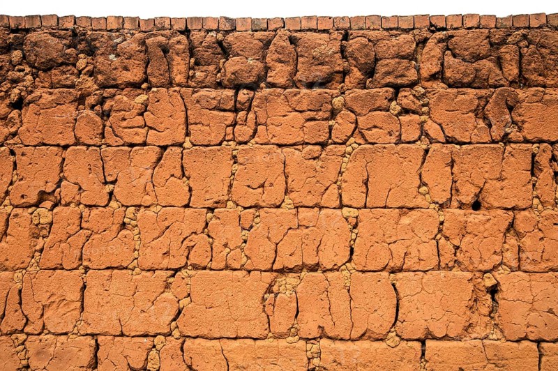 Traditional stone wall from the royal era