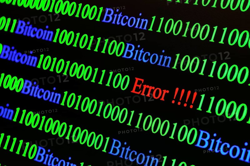 Binary code with Error lettering