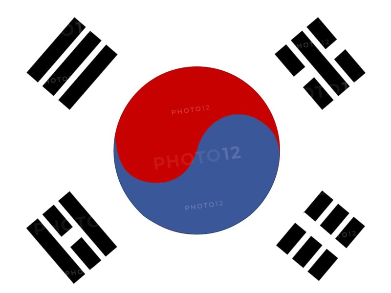 Official national flag of the Republic of Korea