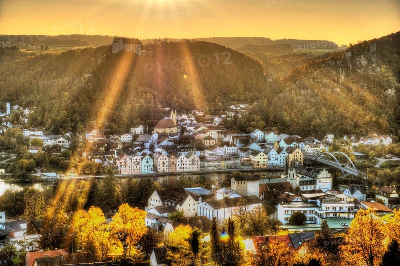 Riedenburg in the evening light