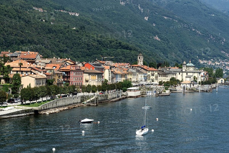 View of the Old Town of Cannobio