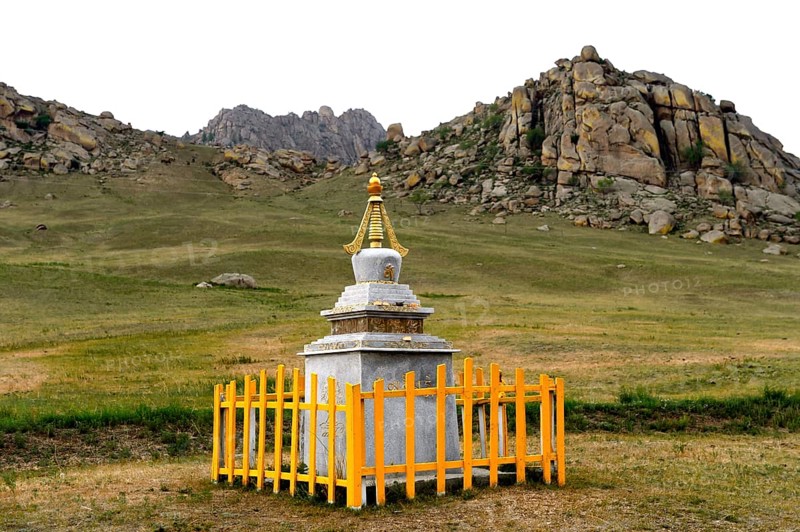 Stupa in the steppe
