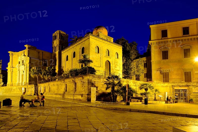 Church of San Cataldo at dusk