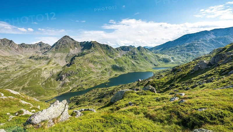 View into the valley to the Giglachsee lakes