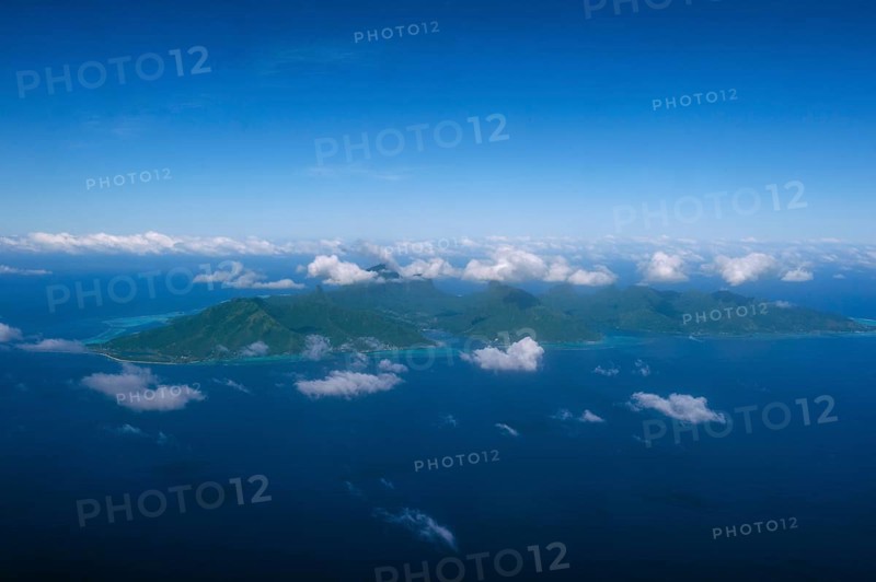 Aerial of the island of Moorea