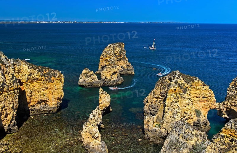 Rock islands in the bay of Lagos