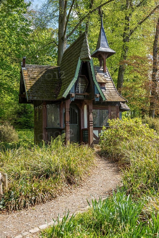 Witch's cottage at Stadtgarten botanical garden